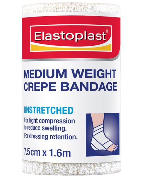 Elastoplast Medium Weight Crepe Bandage Unstretched 75cm X 16m