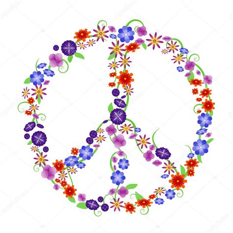 Flower Peace Sign Stock Vector Image By ©bigldesign 9258191