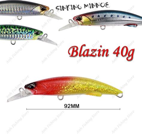 Anh G Mm Blazin Heavy Sinking Minnow Japan Quality Rough Trailer