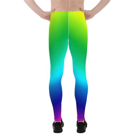 Colorful Gay Pride Mens Tights Lgbtq Rainbow Print Gay Pride Print