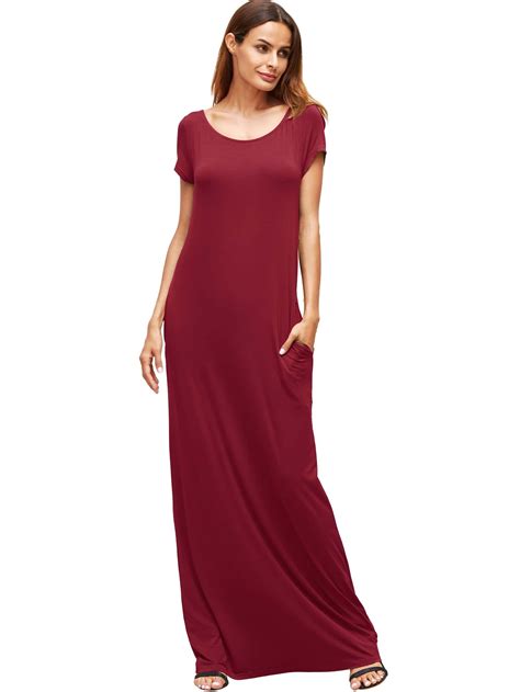 Pocket Maxi Dress SheIn Sheinside