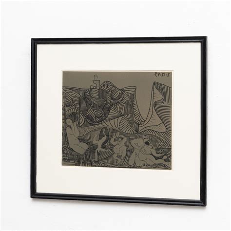 Lithography After Picasso Bacchanale Au Hibou 1959 For Sale At 1stDibs