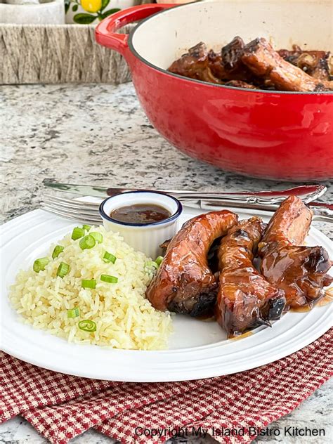 Honey Garlic Spareribs My Island Bistro Kitchen