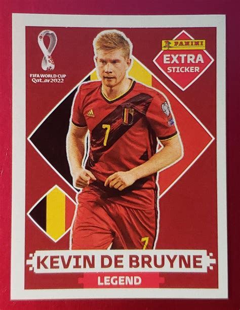 Kevin De Bruyne Legend Extra Sticker Panini World Cup Qatar 2022 EBay