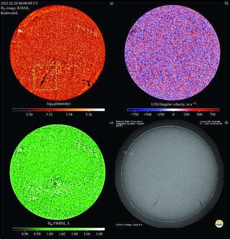 Example Of A Reconstructed Map Of Intensity In The H α Line Core A Download Scientific