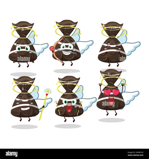 Chocolate Candy Wrappers Cartoon Designs As A Cute Angel Character