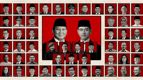 Prabowo Lantik 53 Menteri Dan Kepala Badan Kabinet Merah Putih Nasional