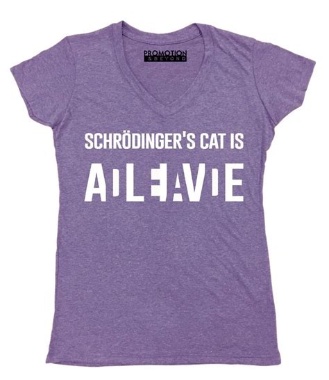 Schrodingers Cat Is Alive Dead Ladies' V-neck | Etsy