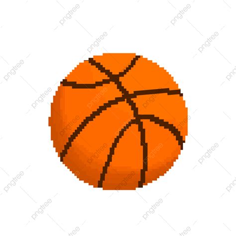 Icono De Arte De Píxeles De Baloncesto Png Dibujos Cesta Baloncesto