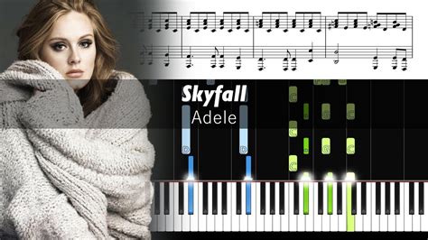 Adele Skyfall Accurate Piano Tutorial With Sheet Music Youtube