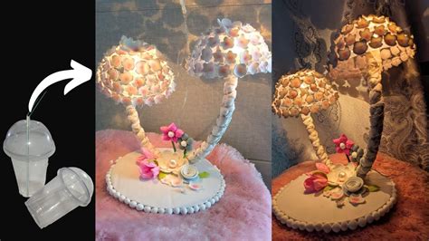 Lamp Idea With Disposable Glass Handmade Lamp Idea Room Decoration