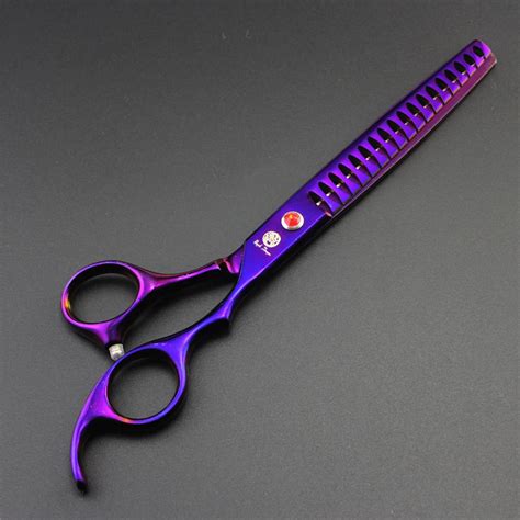 Purple Dragon Professional 7 Inch Dog Thinning Scissors Pet Dog