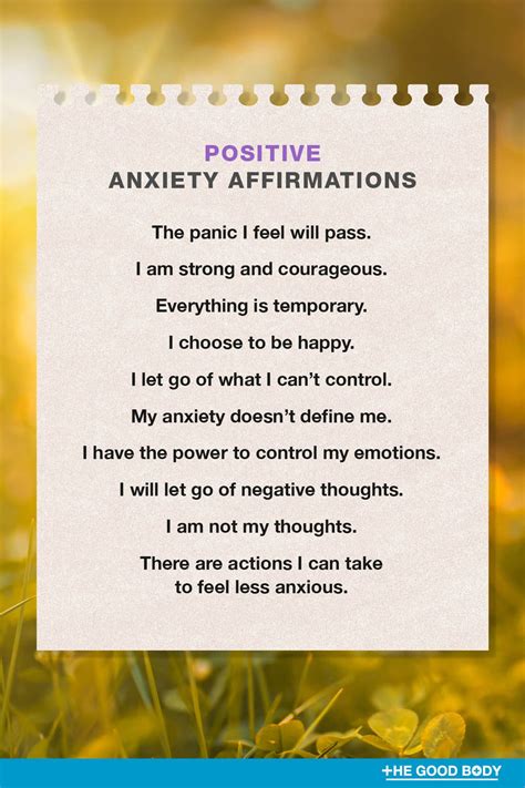 75 Positive Affirmations for Anxiety to Calm Your Mind