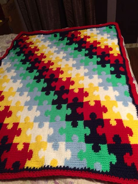 Crochet Puzzle Blanket By Bennie Double Knitting Baby Knitting