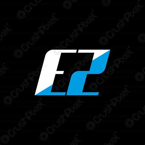 Ez Letter Logo Design On Black Background Ez Creative Initials Stock