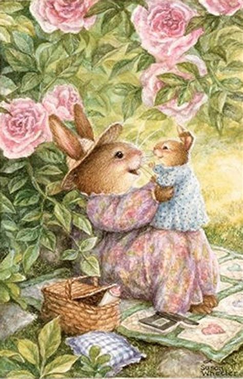 Loading Susan Wheeler Bunny Art Illustration