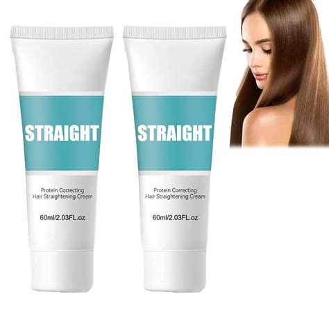 2 Pcs Protein Hair Straightening Cream Protein Correcting Hair