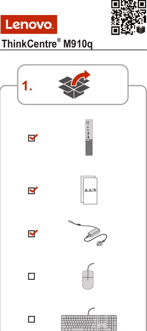 Lenovo M910Q Sp40K36862 Setup Poster User Manual Think Centre Desktop (Think Centre) Type 10MW