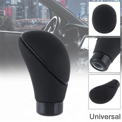 Universal Matte Black Car Manual Transmission Gear Shift Knob With Four Plastic Adapter