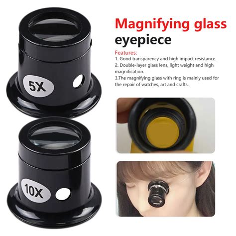 X X Monocular Magnifying Glass Portable Loupe Lens Jeweler Watch