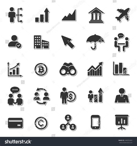 Trading Icon Set 4 Stock Vector Illustration 248355493 : Shutterstock