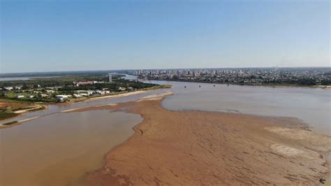 Evalúan La Situación Por La Bajante Extraordinaria Del Río Salado En