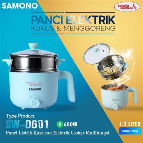 Jual Panci Listrik Kukusan Elektrik Cooker Multifungsi L Samono Sw