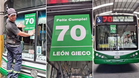 El Singular Homenaje De La Línea 70 De Colectivos A León Gieco Por Su Cumpleaños Infobae