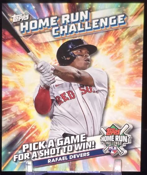 2024 TOPPS SERIES 2 HRC 8 Rafael Devers INUTILISÉ Home Run Challenge