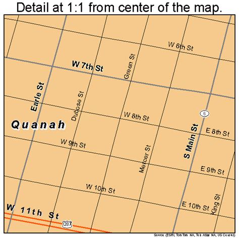 Quanah Texas Street Map 4860044