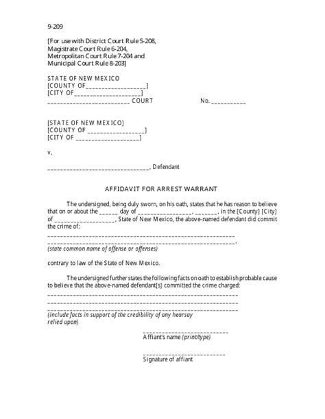 Arrest Warrant Templates Pdf Download Fill And Print For Free Templateroller