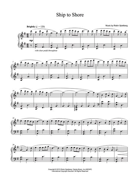 Ship to Shore ~ Robin Spielberg ~ Piano Music Store