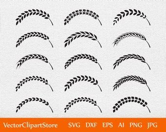 Wheat Svg Bundle Wheat Svg Wheat Svg Barley Oatly Grain Etsy