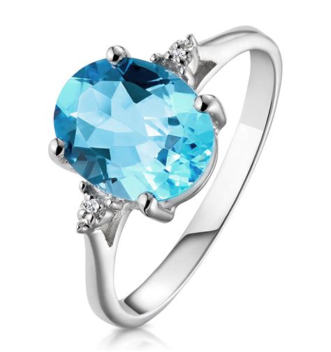 Blue Topaz Rings The Diamond Store