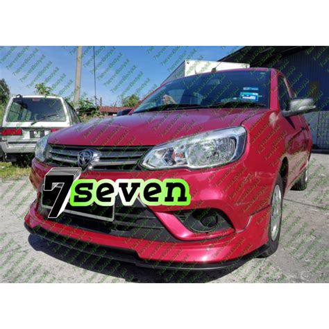 Proton Saga VVT 2016 R3 Front Skirt Side Skirt 2K Paint Shopee