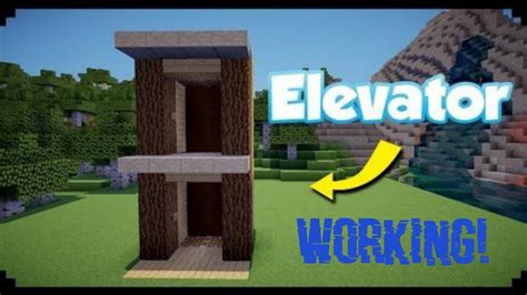 Minecraft Simple Working Elevator In 3 Minutes Tutorial Youtube