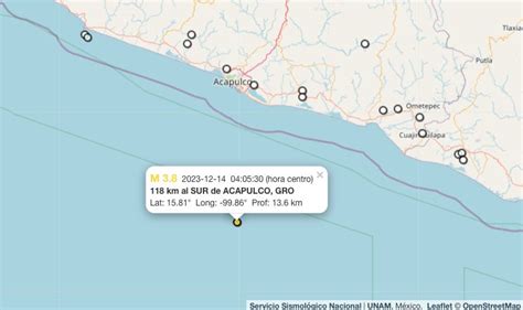 Temblor Hoy A Qu Hora Fue El Ltimo Sismo Hoy De Diciembre De