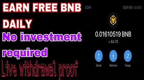 Free Bnb Every Seconds On Trustwallet With Payment Proof No