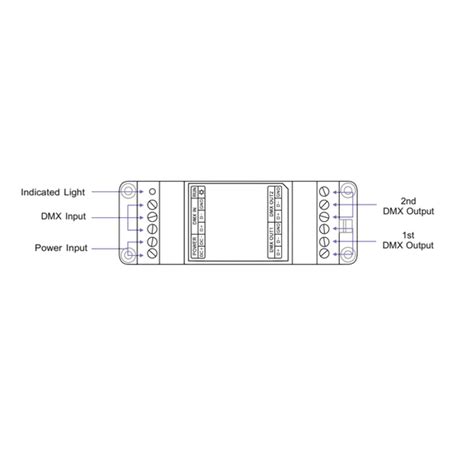 DMX DIN Rail Signal Amplifier DIN 121