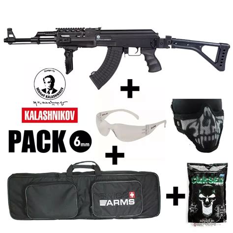 PACK REPLIQUE AEG KALASHNIKOV AK 47 Tactical 550BBs 1J Wicked Store