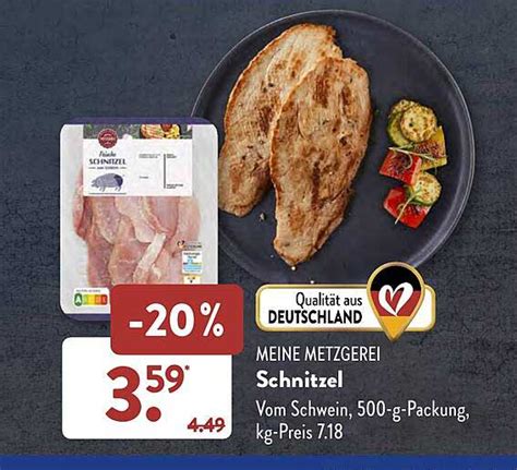 Meine Metzgerei Schnitzel Angebot bei ALDI SÜD 1Prospekte de