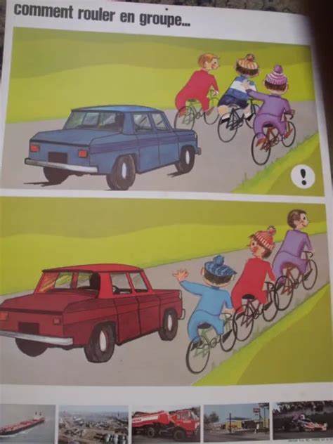 ANCIENNE AFFICHE CARTONNÉ PRÉVENTION ROUTIÈRE RENAULT 8 par ANTAR no