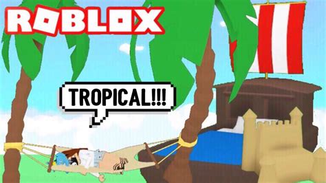 🍍 Tropical Update🍍in Adopt Me Roblox Hammock Palm Trees Volcano Its Sugarcoffee Youtube