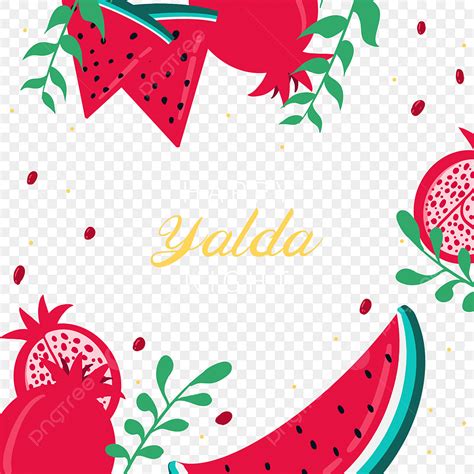 Pomegranate Yalda Png Image Yalda Night Red Watermelon And Pomegranate