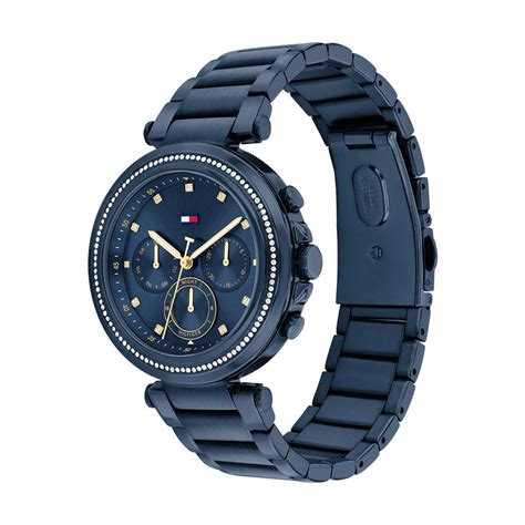 Montre Femme Tommy Hilfiger Emily Bracelet Acier Bleu Sur