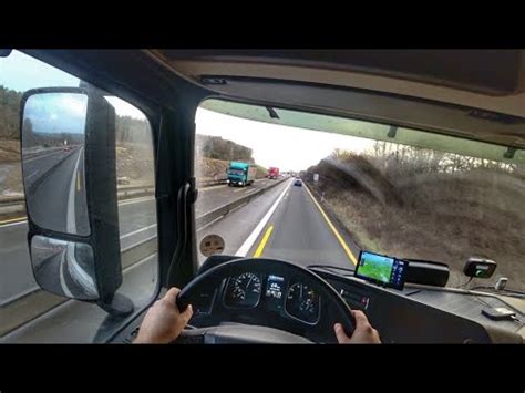 POV Driving Mercedes Actros In Rainy Germany YouTube