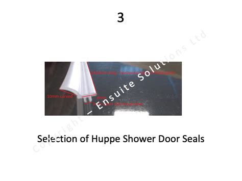 Selection Of Huppe Shower Door Seals