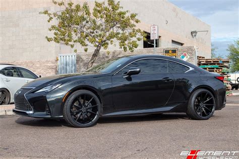 20 Inch Blaque Diamond BD 11 Gloss Black On 2019 Lexus RC300 Element