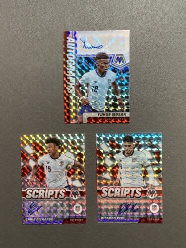 2021 Mosaic RICARDO PEPI YUNUS MUSAH RICHARDS Scripts Prizm Auto USMNT