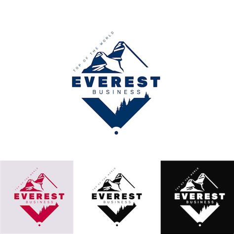 Premium Vector Hand Drawn Everest Logo Design